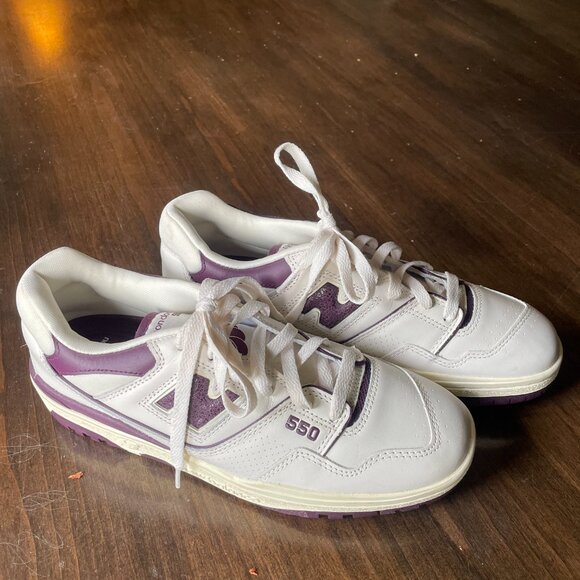 New Balance Aime Leon Dore x 550 Purple-size 8.5 - Picture 3 of 4